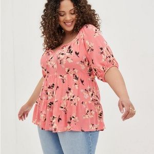 NWT pink torrid top